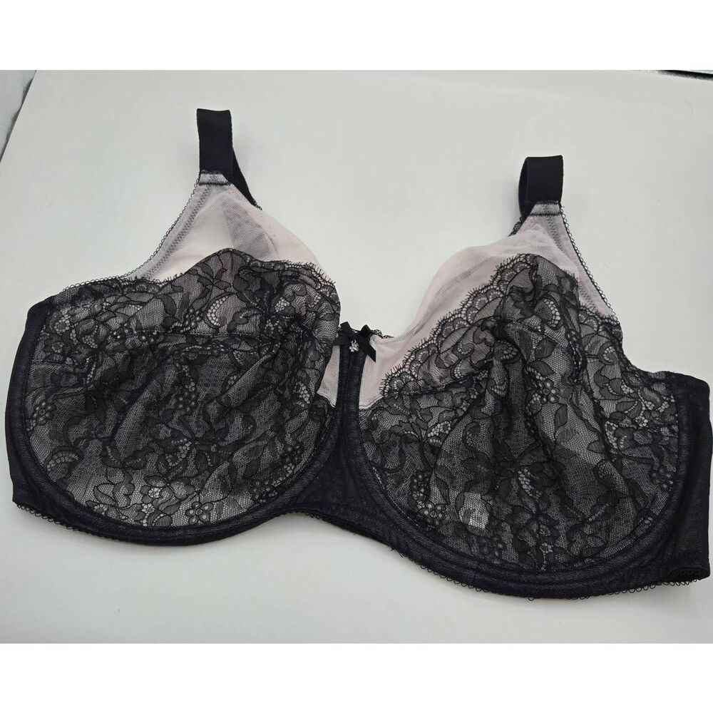 Wacoal Retro Chic Full-Figure Underwire Bra Size 46DDD 855186 - Picture 2 of 8
